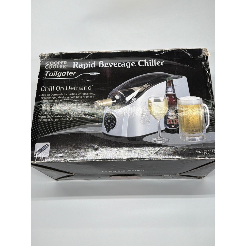 Cooper‎ Cooler Tailgater Rapid Beverage Chiller Wine Beer Soda 12V Adapter